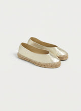 Ballet Flat Espadrilles Platinum Z 8.8 Gold