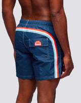Iconic Tafetta Stretch Mid Boxer Navy