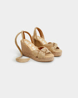 Wedge Espadrilles With Knot Vintage Taupe On Tone