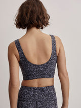 Activewear Varley Let’s Go Elsie Brallete Ebony Blue Cheetah Apoella