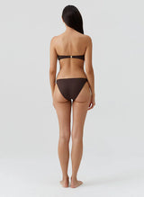Swimwear Melissa Odabash Alba V Bandeau Bikini Top Brown Apoella
