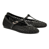 Ballerinas Ancient Greek Sandals Aerati Raffia Ballerinas Black Apoella