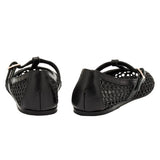 Ballerinas Ancient Greek Sandals Aerati Raffia Ballerinas Black Apoella