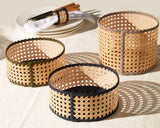 Baskets Alexandra Koumba Wicker Basket MIDNIGHT BLUE / M Apoella
