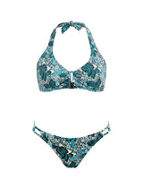 Bikini Emmanuela Swimwear Vita Halter Bikini Green Floral Apoella