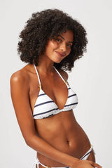 Bikini Heidi Klein Core Textured Rope Triangle Bikini Nautical Stripes Apoella