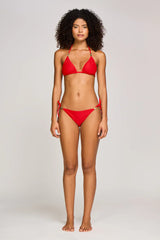 Bikini Heidi Klein Evia Reversible Triangle Bikini Floral White/Red Apoella