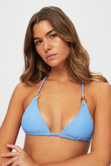 Bikini Heidi Klein Ocean Tide Triangle Ring Bikini Light Blue Apoella