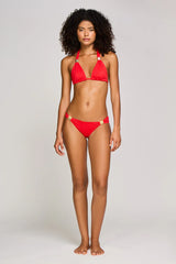 Bikini Heidi Klein Petalia Slider Bikini Red Apoella