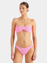 Bikini Hunza G Jean Bandeau Classic Bikini Bubblegum O/S / Bubblegum Apoella