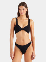 Bikini Hunza G Juno Bow Classic Bikini Black O/S / Black Apoella