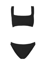 Bikini Hunza G Xandra Athletic High Waist Bikini Black O/S / Black Apoella