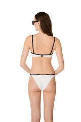 Bikini Kiohne Cara/Chios Straps Bikini Off White Jacquard Apoella