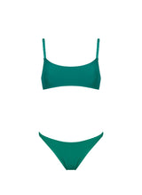 Bikini Kiohne Iris/Nora Braided Trim Bikini Emerald Green Apoella