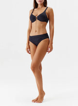 Bikini Melissa Odabash Bel Air Over The Shoulder Bikini Top Black Apoella