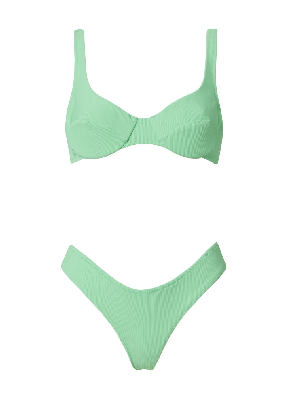 Irini Cup Bikini Rib Mint – APOELLA