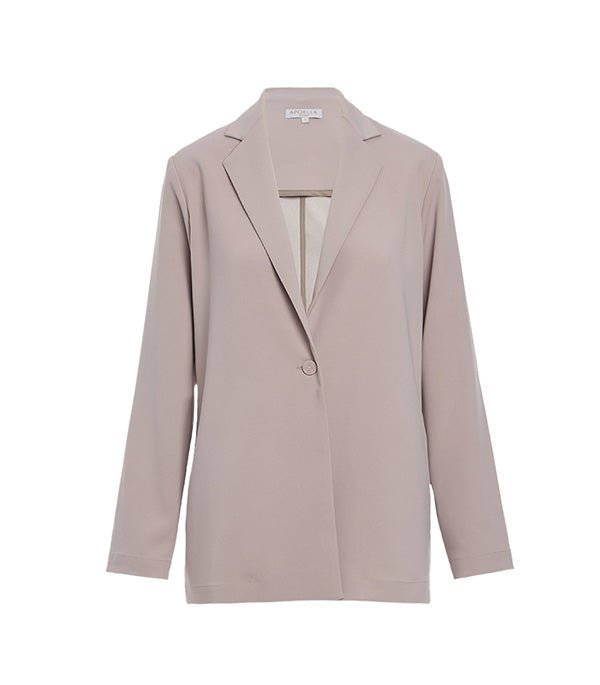 Avra Oversized Blazer Beige – APOELLA - Main Image