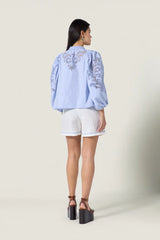 Blouses Scarlett Poppies Vesma Top Windsurfer Blue Apoella