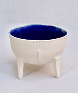 Bowls Zeus n Dione Cylix Bowl Ivory Matte Blue Ivory Navy Blue / O/S Apoella