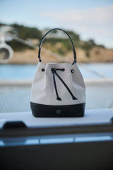 Bucket Bags Apoella Leros Canvas & Leather Mini Bucket Bag O/S / Ivory Yellow Apoella