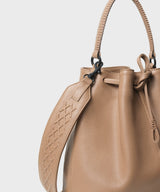 Bucket Bags Callista Crafts Bucket Bag Grained Leather Camel O/S Apoella