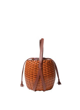 Bucket Bags Callista Crafts Woven Lea Bag Leather Orange O/S Apoella