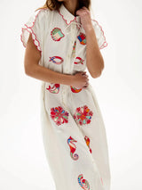 Caftans Carolina K Valerie Caftan Off White Apoella