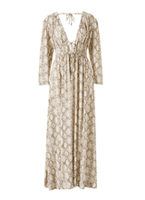 Caftans Melissa Odabash Farrah Open Front Maxi Caftan Snake Apoella