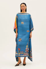 Caftans RIANNA + NINA Tependris Kaftan Futuristic Naftis Olympic Blue/Futuristic Black O/S / Olympic Blue Apoella