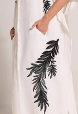 Caftans Scarlett Poppies Serina Kaftan Antique White Apoella