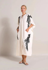 Caftans Scarlett Poppies Serina Kaftan Antique White Apoella