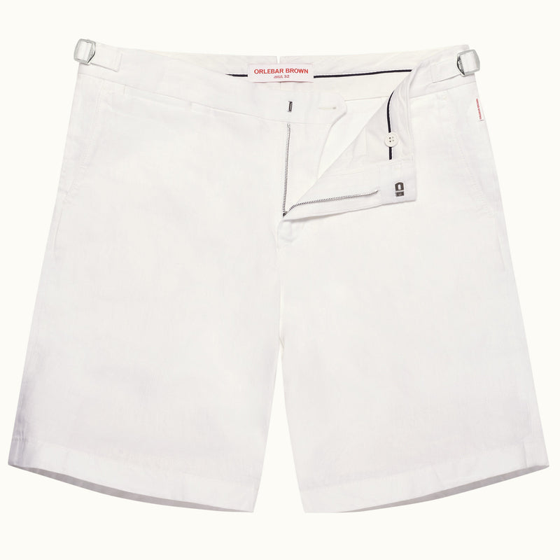Clothing Orlebar Brown Norwich Linen Shorts White / 32 Apoella