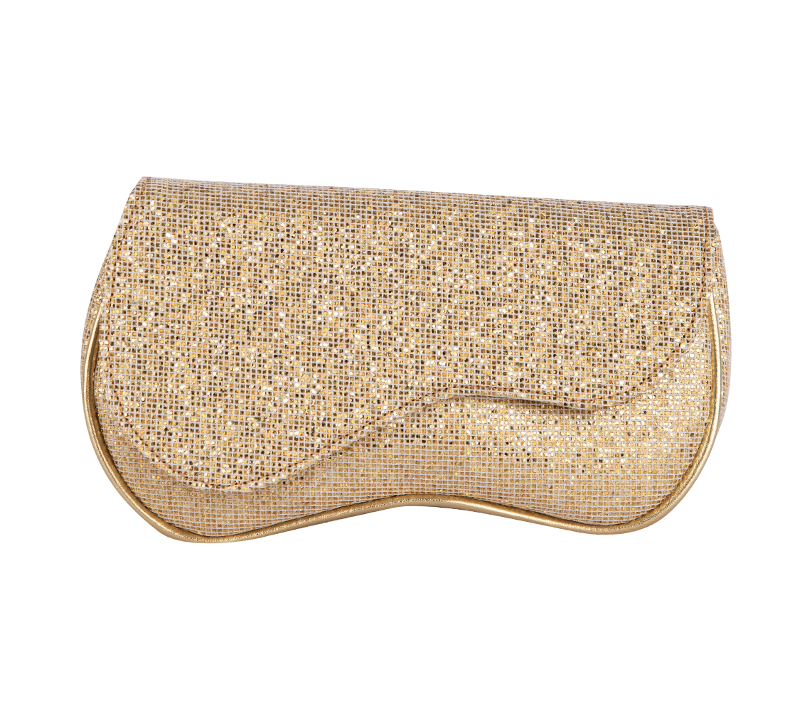 Wave Glitter Clutch Gold Apoella APOELLA