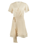 Dresses Apoella Amanda Short Wrap Dress Cream Cream / S/M Apoella