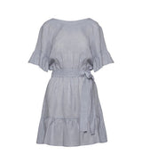 Dresses Apoella Amaryllis Linen Ruffle Mini Dress Grey Apoella
