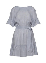 Dresses Apoella Amaryllis Linen Ruffle Mini Dress Grey Apoella