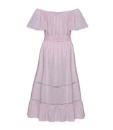 Dresses Apoella Christianna Off Shoulder Long Dress Pink Apoella
