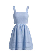 Dresses APOELLA Klelia Cut Out Linen Mini Dress Sky Apoella