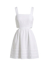 Dresses APOELLA Klelia Cut Out Linen Mini Dress White Apoella