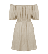 Dresses Apoella Leto Linen Puff Sleeve Short Dress Apoella
