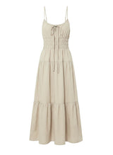 Dresses APOELLA Nefeli Strap Long Dress Beige Apoella
