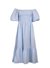 Dresses Apoella Ophelia Smocked Maxi Puff Sleeve Dress Sky Apoella
