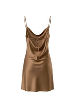 Dresses APOELLA Silia Cowl Neck Mini Dress Bronze Apoella