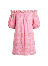 Dresses Juliet Dunn Off Shoulder Mini Dress In Mosaic Print With Mirror Candy Apoella
