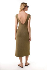 Dresses Kiohne Coral Cross Body Dress Gold Apoella