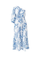 Dresses Melissa Odabash Autumn One Shoulder Long Dress Coastal Navy Apoella