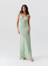 Dresses Melissa Odabash Colada Knit Long Dress Green Apoella