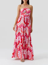 Dresses Melissa Odabash Faye Halter Long Dress Ornate Apoella