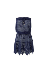 Dresses Melissa Odabash Isla Bandeau Knit Short Dress Navy Apoella