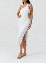 Dresses Melissa Odabash Lizzie Cut Out Midi Dress White Apoella